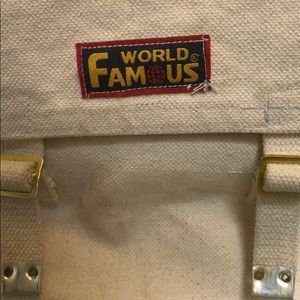 Cross body world famous book bag.